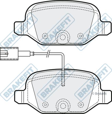 APEC BRAKING Piduriklotsi komplekt,ketaspidur PD3278